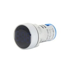 Voltmetru digital cu LED și afișaj luminos – Indicator de tensiune AC 60-500V, ALBASTRU